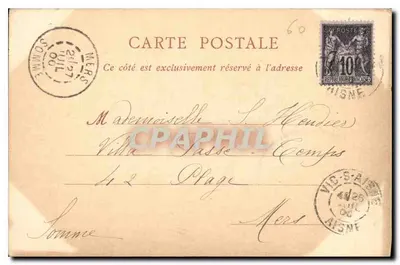 Castello di Compiègne — Salone di Maria Antonietta — ND Phot — Verso