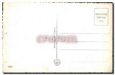 Menina com vestido listrado segurando um buquê de rosas — Impressora Nolek, França — n° 1633 — Verso