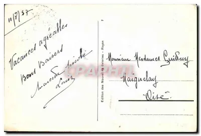 Royan — Prospettiva della Grande Conche — Edizione delle Nuove Gallerie — Verso