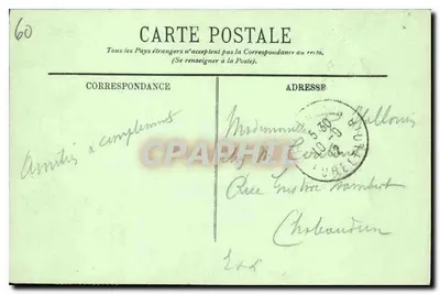 Compiègne — Widok z zamku z rogu parku — LL. — n°77 — Rewers