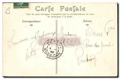 Castelo de CHANTILLY — A Porta Saint-Denis e as Estabulagens — ND Phot, n°17 — Verso