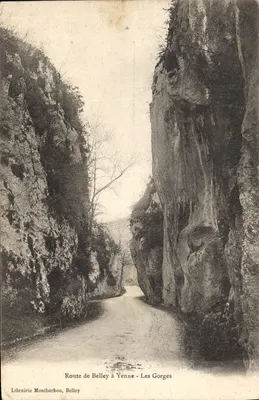 As Gorges — Estrada de Belley para Yenne — Librairie Montbarbon, Belley