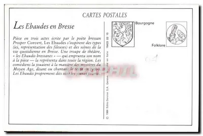 Bresse'de Les Ebaudes — L. Ferrand, Yayımcı Bourg — no 42 — Arka yüz