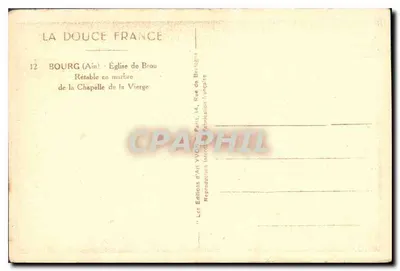 Bourg (Ain) - Igreja de Brou - Rétable em mármore da Capela da Virgem — Verso
