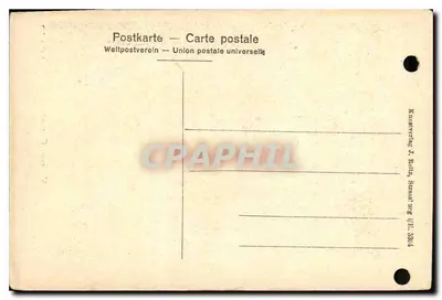 São Antônio e São Sebastião — esculturas no Museu de Colmar — editor Math. Grünewald, n° L-No. 773 — Verso