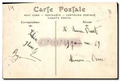 Castelo de Falaise — Interior do Grande Donjon — C. Jeanne, editor-fotógrafo — Falaise — Verso