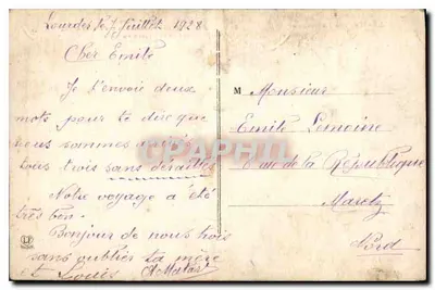 Lourdes — Widok z góry na Esplanade, bazylikę i dolinę Gave — Les Hautes Pyrénées, nr 815 — Rewers