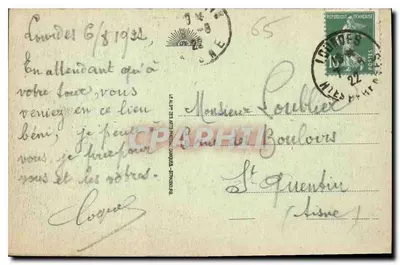 Lourdes - Widok Esplanady i Bazyliki — CAP, nr 59 — Rewers