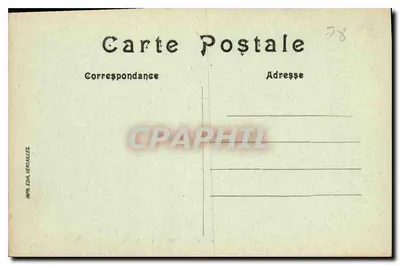 Versailles — Palácio do Petit Trianon — Bilhete postal antigo n°91 — Verso