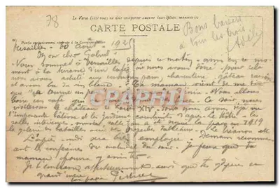 Versailles - Grand Trianon i ogrody — Wydawnictwo G. P. de V. nr 78 — Rewers
