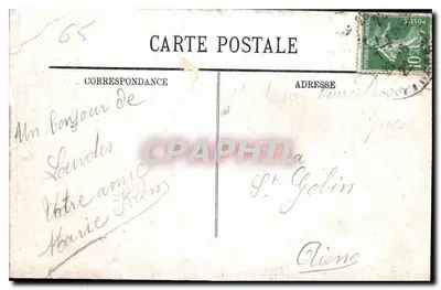 Lourdes — Grota Massabielle — Wydawca nieznany, numer serii nieodczytalny — Rewers