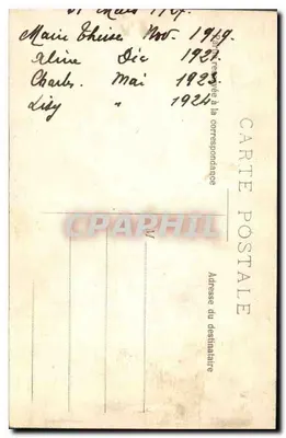 Cztery dzieci — studium fotograficzne H.H. Feilky — Paryż — Rewers