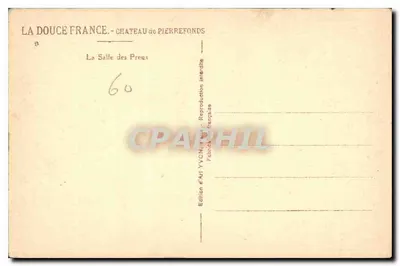 Zamek Pierrefonds — Sala Preux — Wydawnictwo Art YVCN'TRA — Rewers