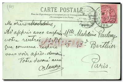 Compiègne — Zamek widziany z Parku — LL. — Rewers