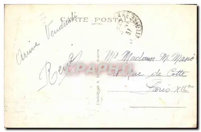 Tours (Loire) — Ogólny widok mostu Wilsona i Loiry — A.B. — Rewers