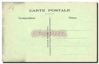 Bayeux — Fachada da Catedral — Livraria R. Deslindes, Bayeux — Verso