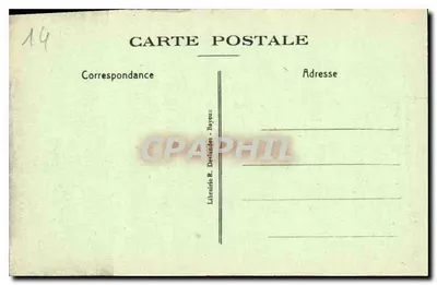 Bayeux — Fronton katedry — Księgarnia R. Delandes — Rewers