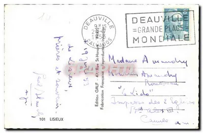 Lisieux — Ricordo di Santa Teresa — Editore GALF, n°101 — Verso