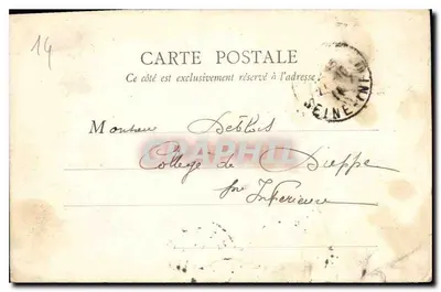 Caen — Serres w ogrodzie botanicznym — B. F., Paryż, nr 236 — Rewers