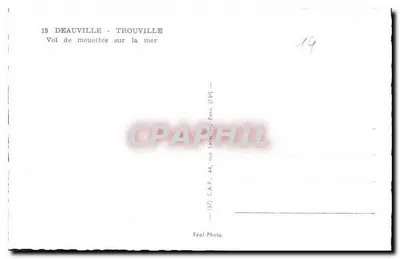 Deauville - Trouville — Voo de gaivotas sobre o mar — C.A.P., Paris — Verso