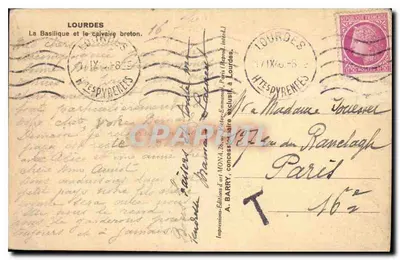 Lourdes — La basilica e il calvario breton — Mona — Verso