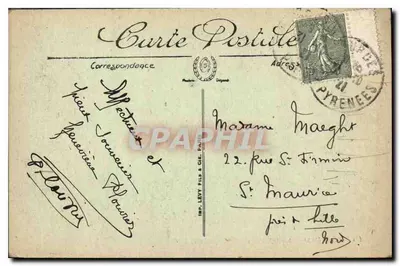 Lourdes — Święty Michał i Bazylika — LL. — N° 96 — Rewers