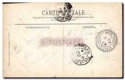 LOURDES - De Statuïne van Sint-Michaël en de Basiliek — Magasin de l'Alliance Catholique in Lourdes, n°96 — Achterkant