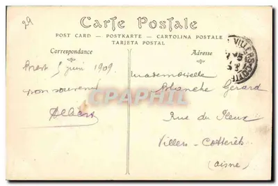 BREST — Zarys portu, widok z zamku — ND Phot. — Rewers