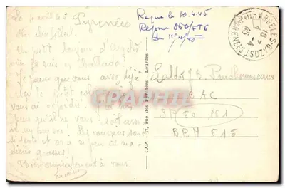 Argelès-Gazost — Velho ponte sobre o Arriéulat — CRAPHIL — Verso