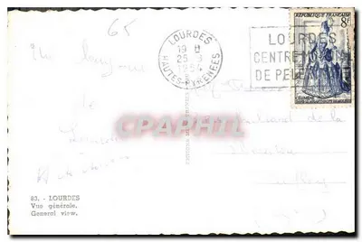 Lourdes — Ogólny widok — Wydawca: Lourdes, Hautes-Pyrénées — Rewers