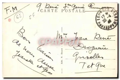 LOURDES - Bazylika, widok z Cytadeli - P.D. — Rewers
