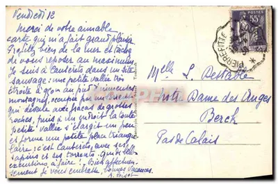 Cauterets — Widok ogólny — wydawca Labouche, nr 6 — Rewers