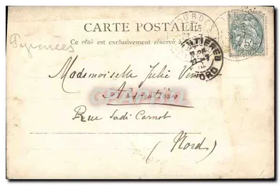 Jezioro Gaube — Widok jeziora i gościnicy — Gościnica, Villiatte, Tarbes, n°11175,12 — Rewers