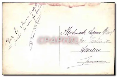 Młoda kobieta w szalu — Gratulacje i życzenia szczęścia — seria 3533 — Rewers