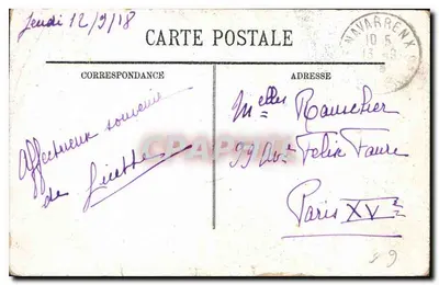 Lourdes — El Calvario Bretón y la Basílica — Editor desconocido, n° 91 — Reverso