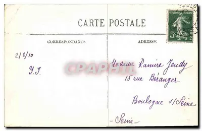 Lourdes — Vue plongeante — LL. — n° 220 — Verso