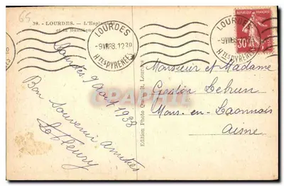 Lourdes — Plac i Bazylika — Wydawnictwo Foto Quinault, Lourdes — Rewers
