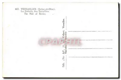 Versailles — Galeria Bitew — A.P. (wydawca) — Rewers