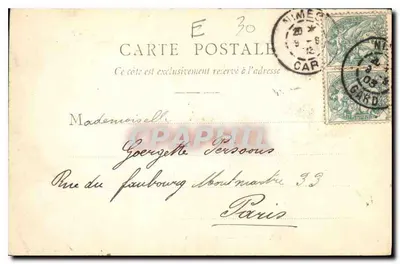 As Arenas — Nîmes — B. F. Chalon-sur-Saône, n° 128 — Verso