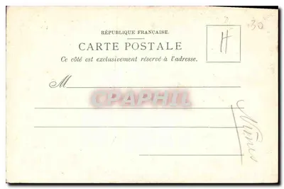 Nîmes — Starszy zbiornik wody (Castellum Dividiculum) — Maison Universelle, Nîmes, nr 37 — Rewers