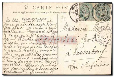 Nîmes - Vista geral da Fontaine — Fototipia E. Lacoeur, Marselha, n°181 — Verso