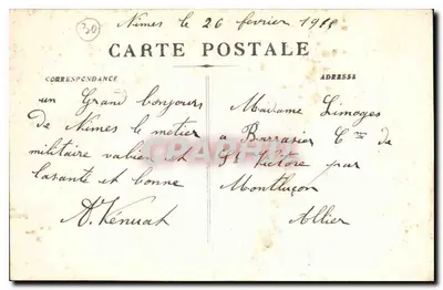 Nîmes - I Giardini della Fontaine — Motivo centrale — Verso
