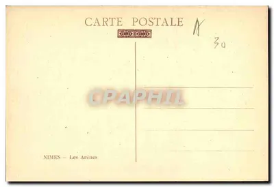Nîmes — Areny — wydawca Ligary, nr A 30 — Rewers