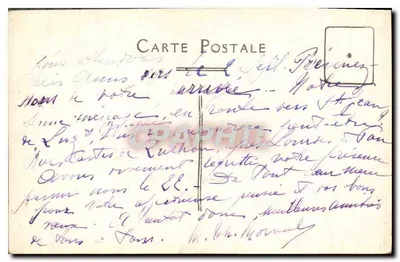 Tour de l'Horloge de la cathédrale de Notre-Dame de Paris — ruines après les bombardements — éditeur anonyme, n° de série non visible — Verso
