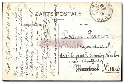 Nîmes — Le Pont du Gard — A. R. — Verso