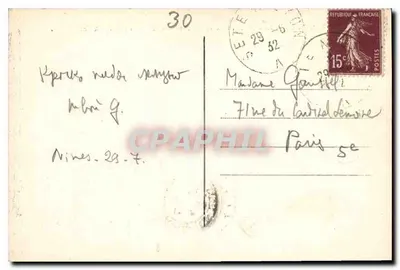 Nîmes — Les Arènes. Widok z zewnątrz (strona zachodnia) — A.R. n°68 — Rewers
