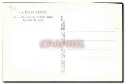 Most Gard — Oaza NIMES (Gard) — Yvon, Paryż — Rewers