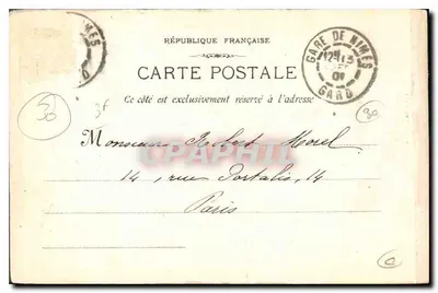 Nîmes - 190 - Dom Kwadratowy — Fot. Lacou Marseille — Rewers