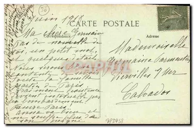 Nîmes — Monumento aos Crianças do Gard mortas no inimigo (1870-71) — BPD, n° 785 — Verso