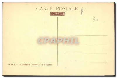 Nîmes — Dom Kwadratowy i Teatr — Ligary — Rewers